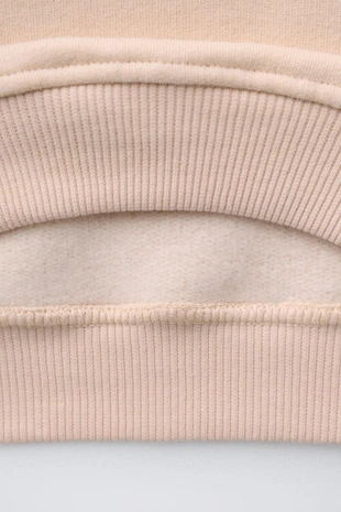 Толстовка с комбинированным воротником- Заказать в России