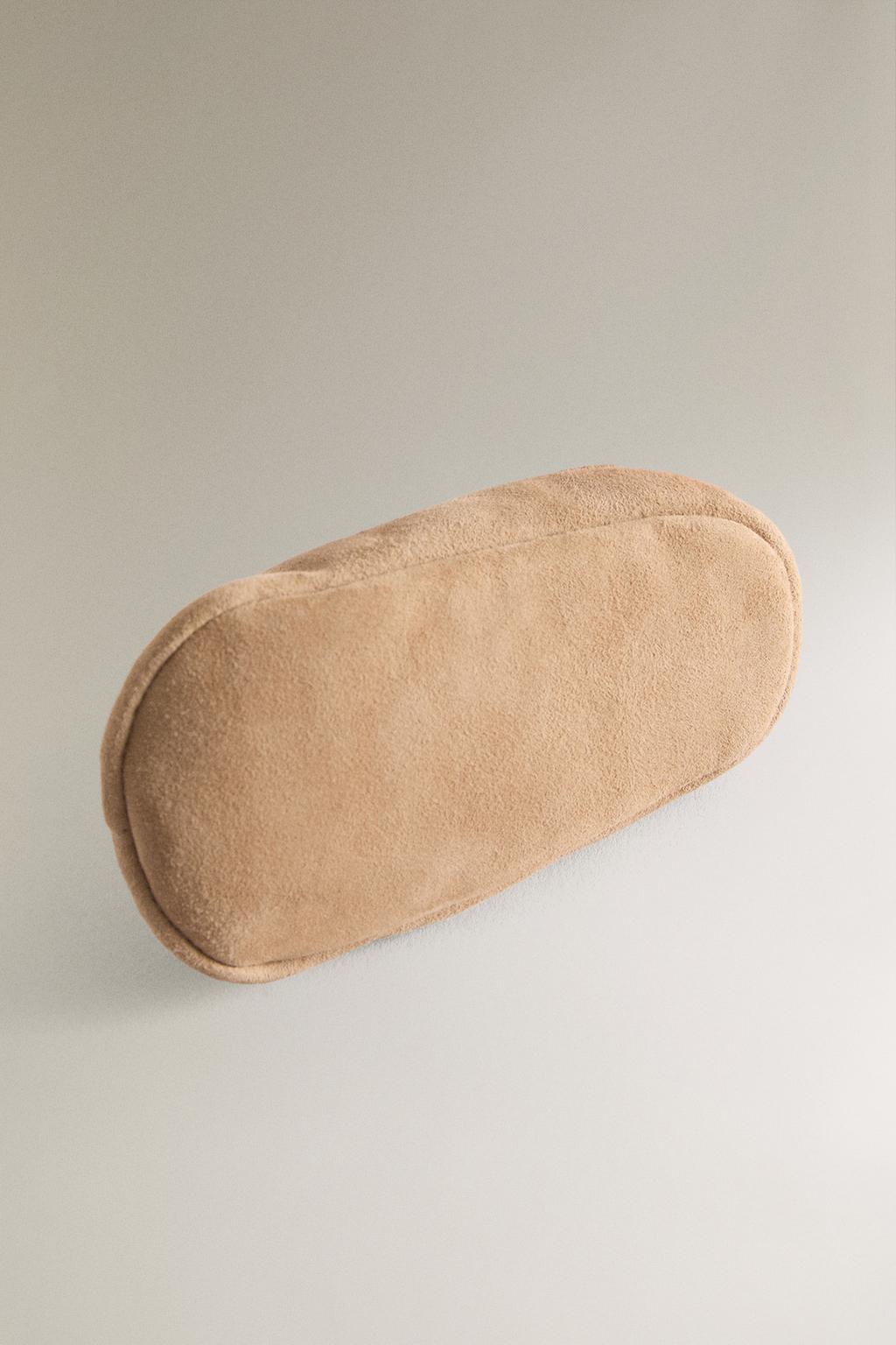 Туфли-балетки из кожи с оборками