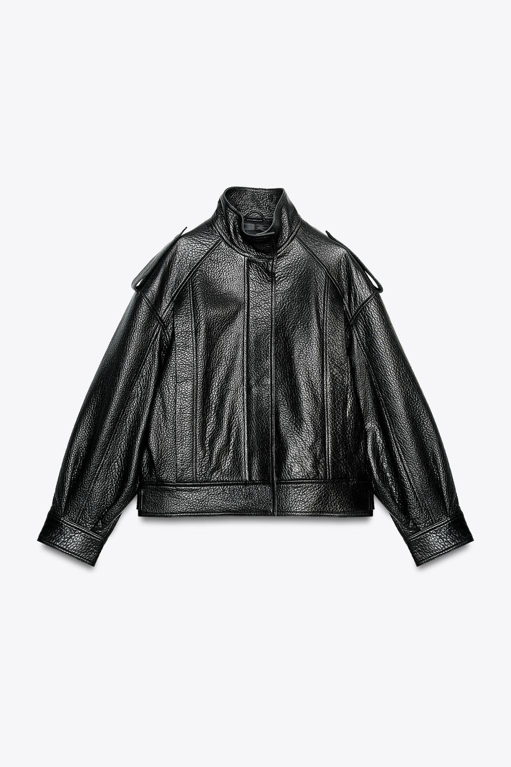 КУРТКА-БОМБЕР ИЗ КОЖИ — ZW COLLECTION LIMITED EDITION
