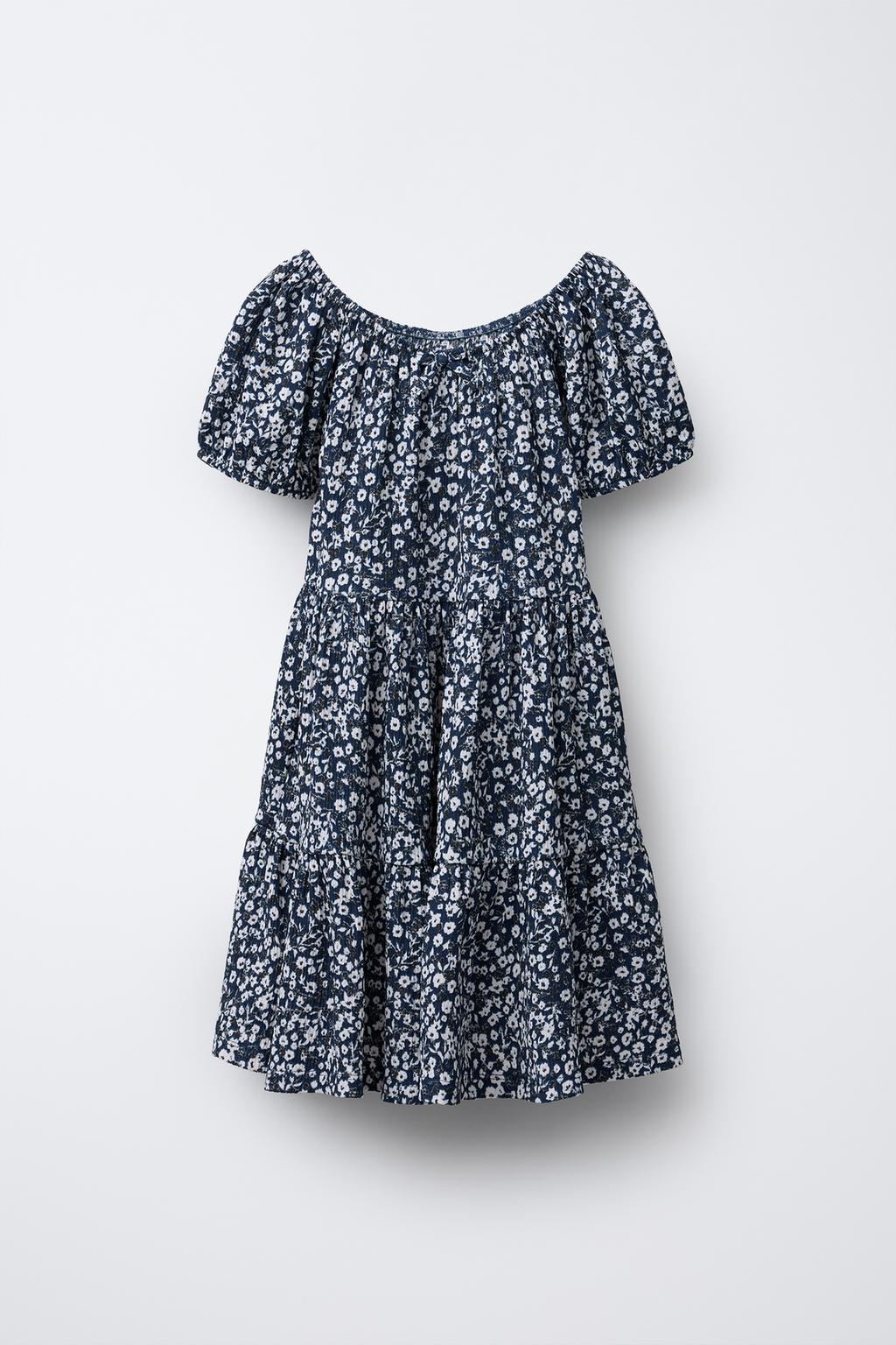 ПЛАТЬЕ С ЦВЕТОЧНЫМ ПРИНТОМ И ВСТАВКАМИ