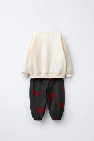 Купить Zara Комплект для бега, толстовка и джоггеры с принтом