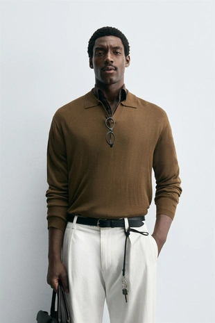 Поло структурной вязки- Заказать в России