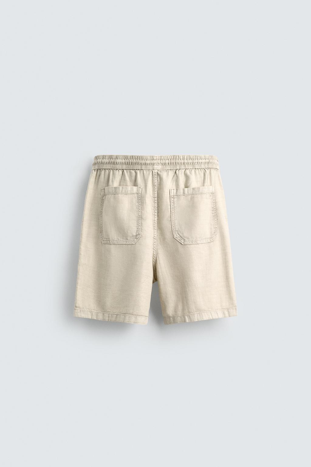 ШОРТЫ С ЭФФЕКТОМ ПОТЕРТОСТИ RELAXED FIT