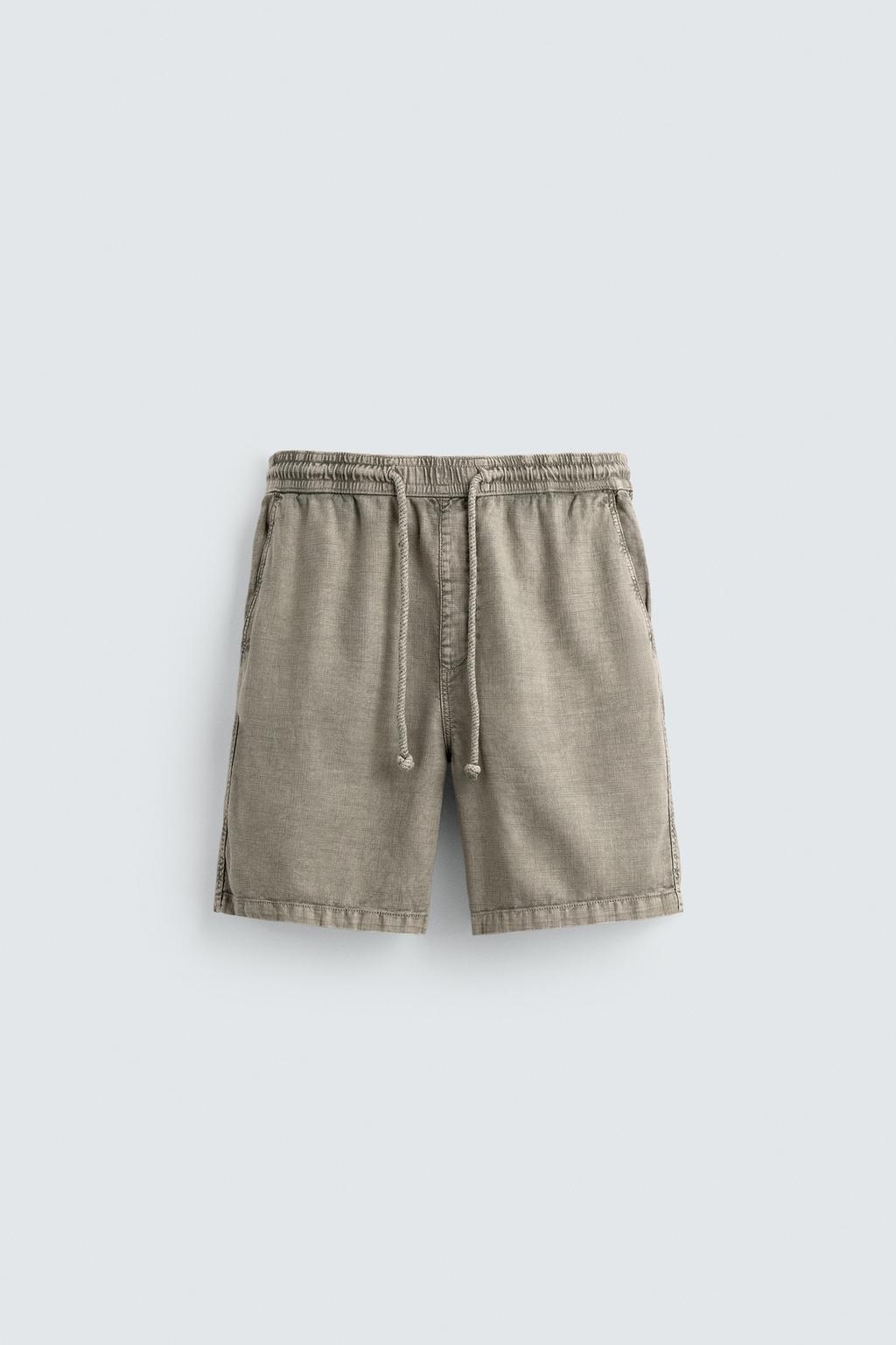 ШОРТЫ С ЭФФЕКТОМ ПОТЕРТОСТИ RELAXED FIT