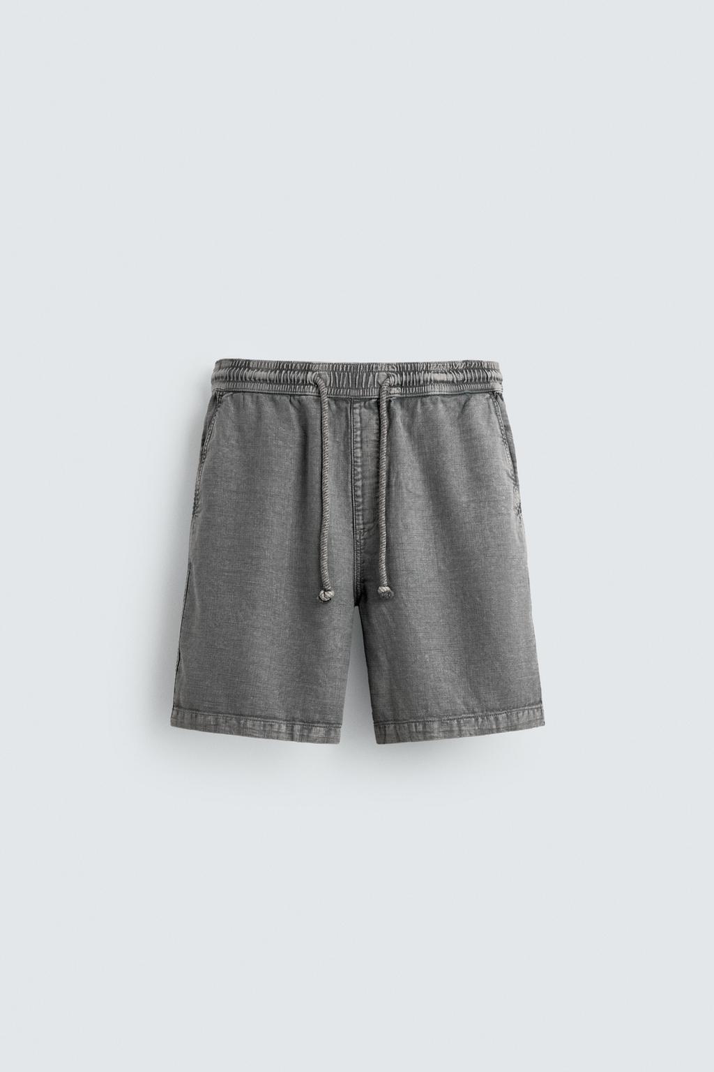ШОРТЫ С ЭФФЕКТОМ ПОТЕРТОСТИ RELAXED FIT