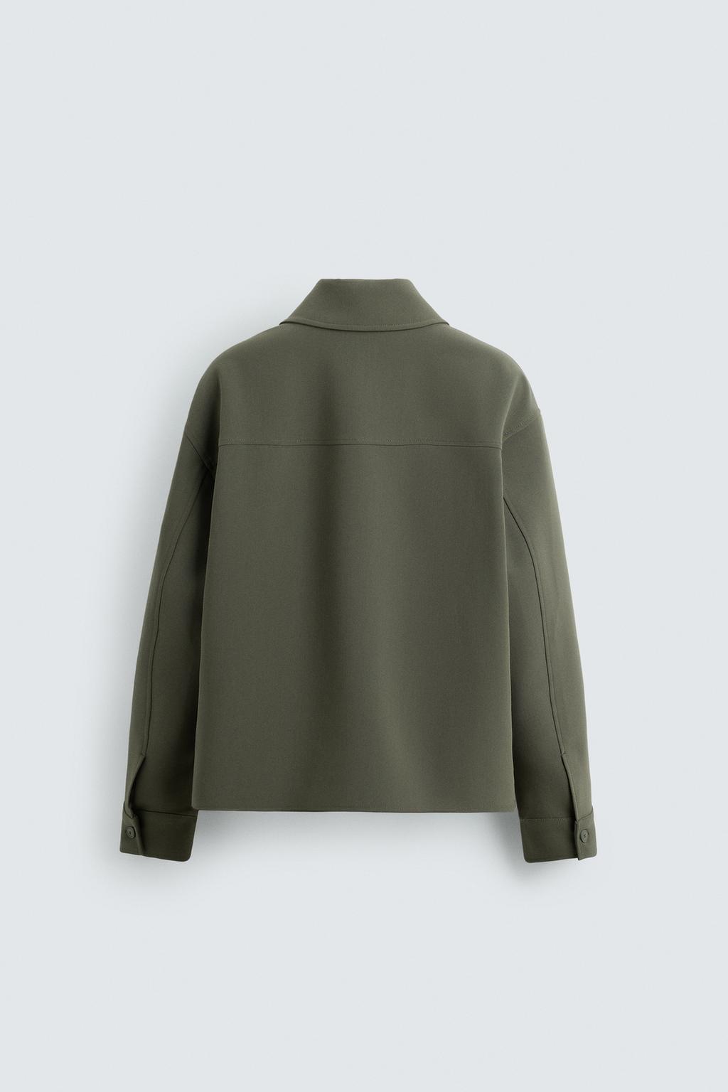 Zara Куртка-рубашка - Цвет зеленый - green | 6861/390