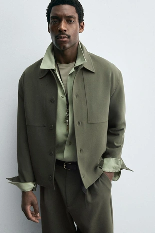 Куртка-рубашка BOXY FIT- Заказать в России