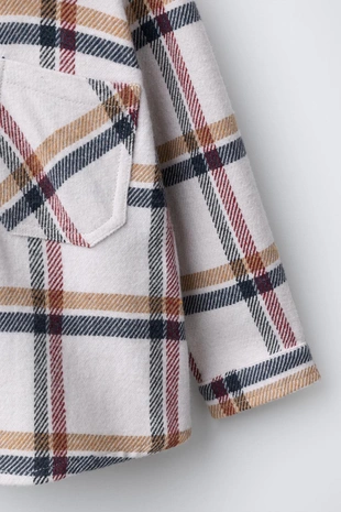 Куртка-рубашка в клетку- Заказать в России