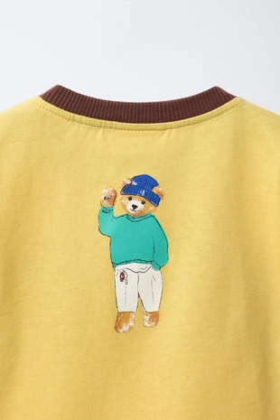 Футболка с принтом «медведь»- Заказать в России