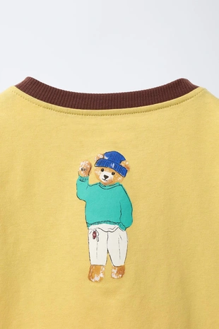 Футболка с принтом медведя- Заказать в России