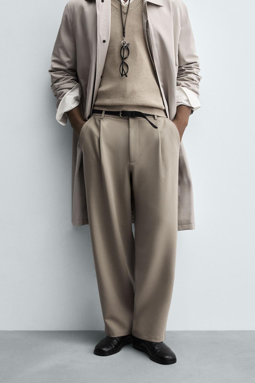 БРЮКИ RELAXED FIT СО СКЛАДКАМИ
