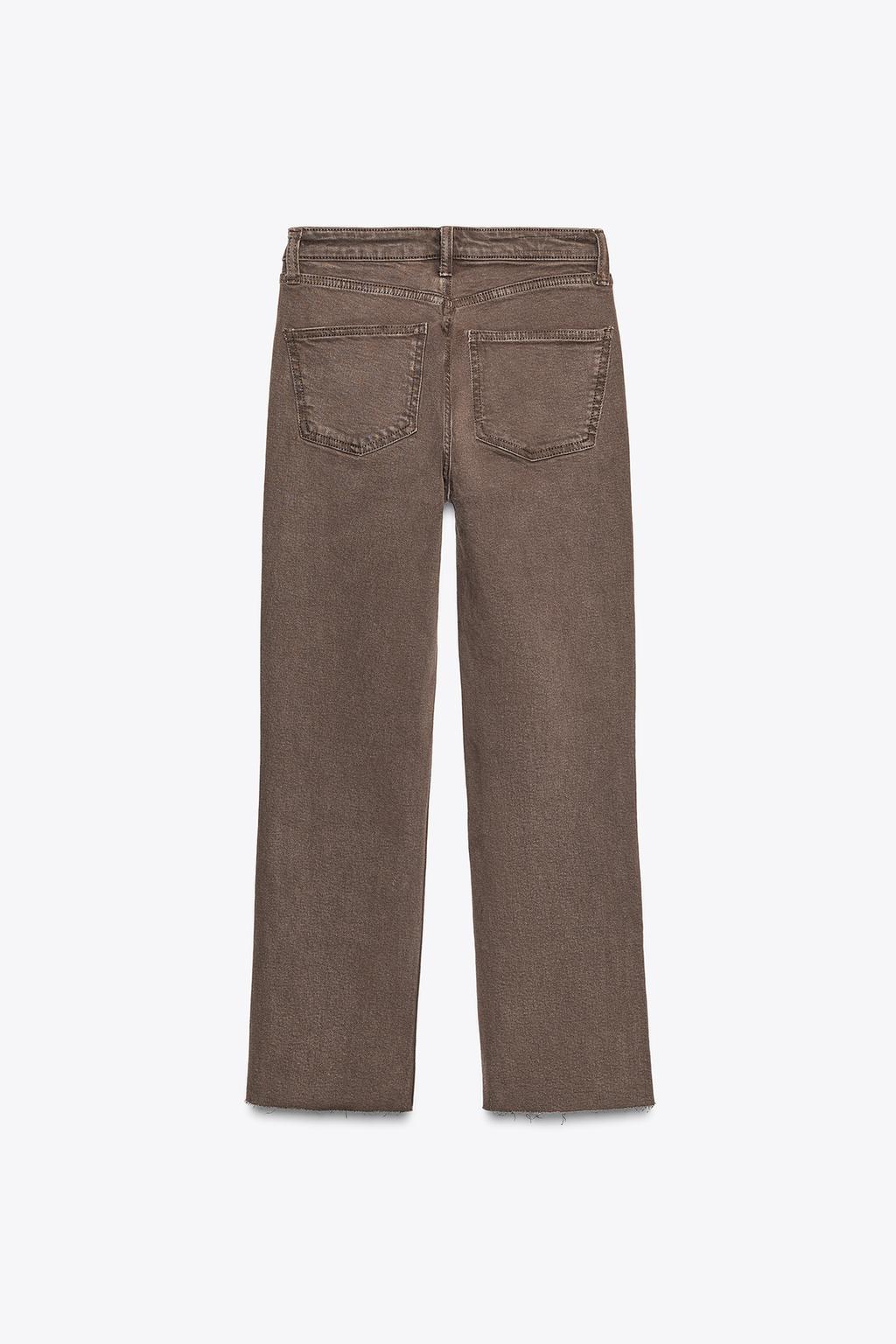 TRF CROPPED HIGH-WAIST BELL BOTTOM JEANS