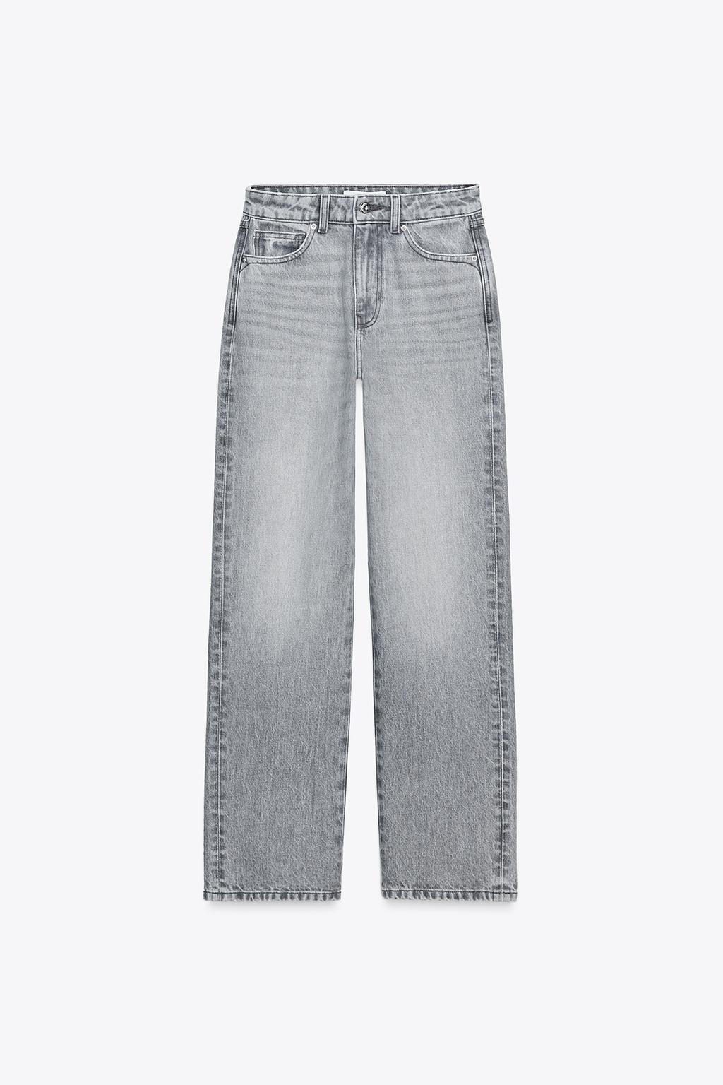 ДЖИНСЫ Z.03 REGULAR FIT С ВЫСОКОЙ ПОСАДКОЙ И УДЛИНЕННЫМИ БРЮЧИНАМИ
