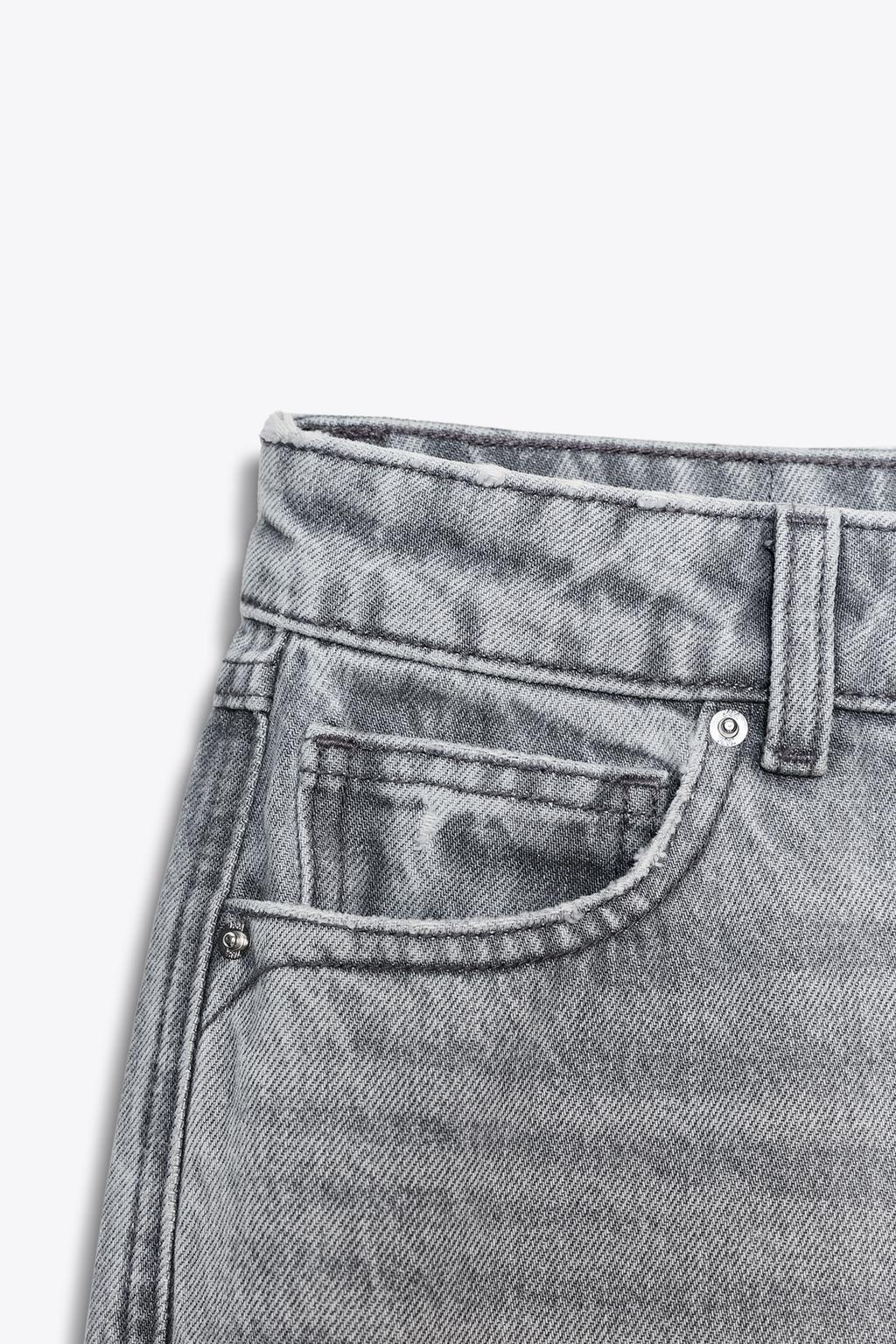 ДЖИНСЫ Z.03 REGULAR FIT С ВЫСОКОЙ ПОСАДКОЙ И УДЛИНЕННЫМИ БРЮЧИНАМИ