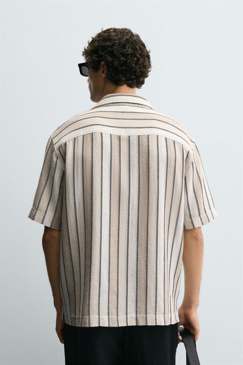 РУБАШКА JACQUARD С ГЕОМЕТРИЧЕСКИМ УЗОРОМ