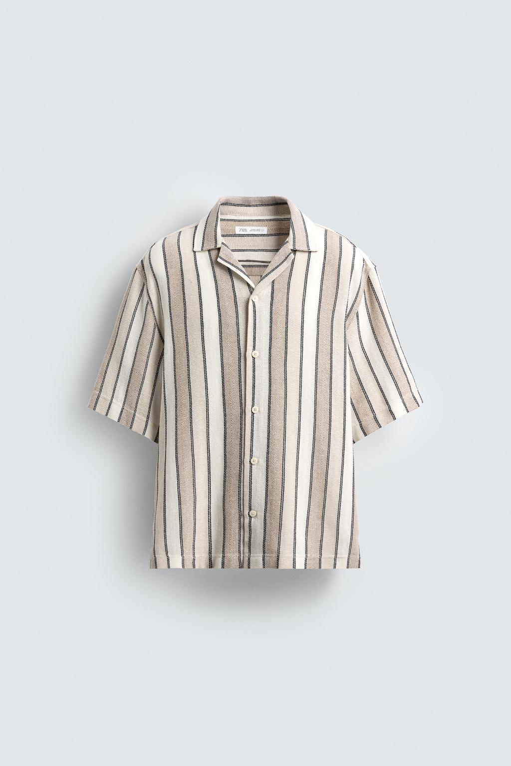 РУБАШКА JACQUARD С ГЕОМЕТРИЧЕСКИМ УЗОРОМ
