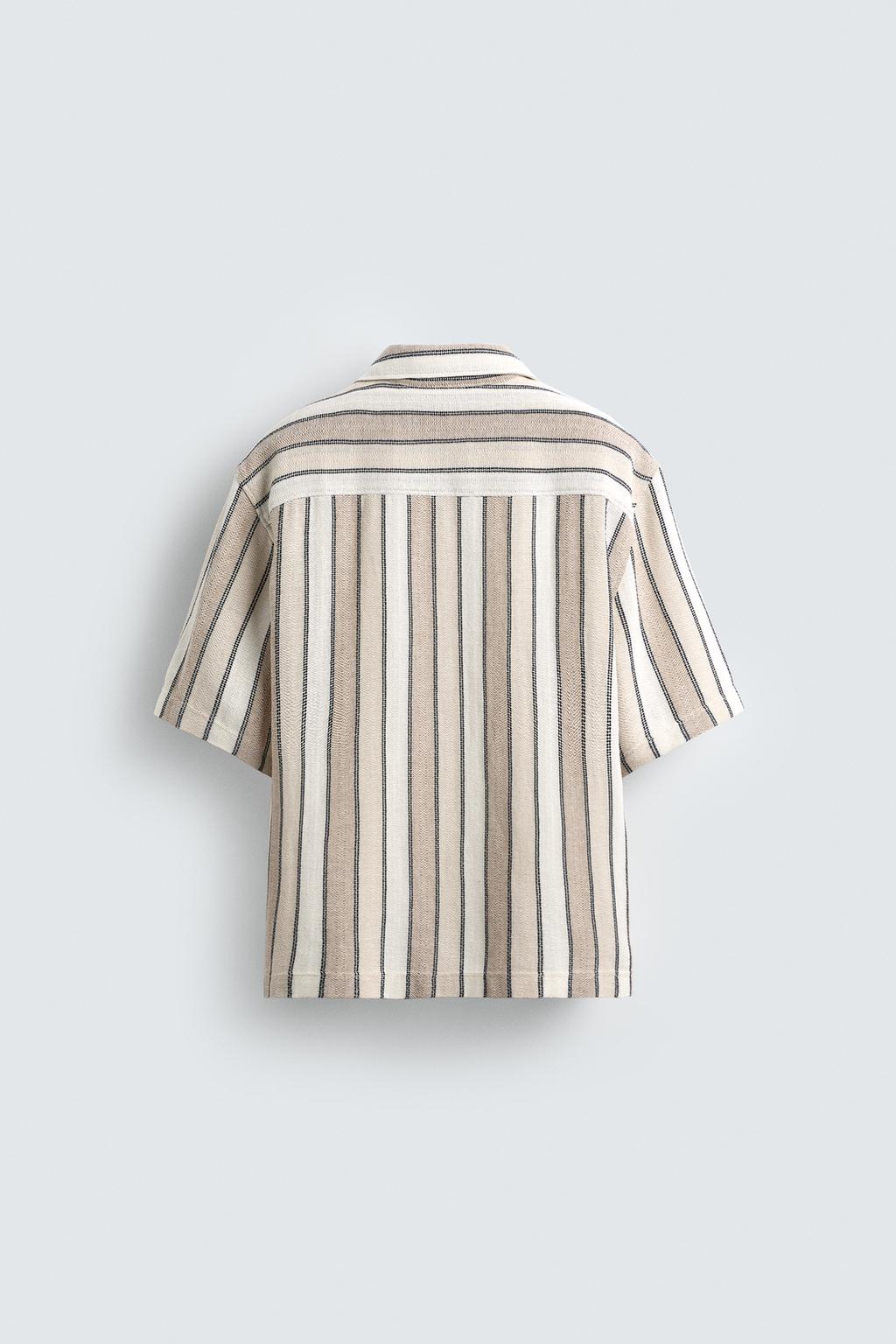 РУБАШКА JACQUARD С ГЕОМЕТРИЧЕСКИМ УЗОРОМ