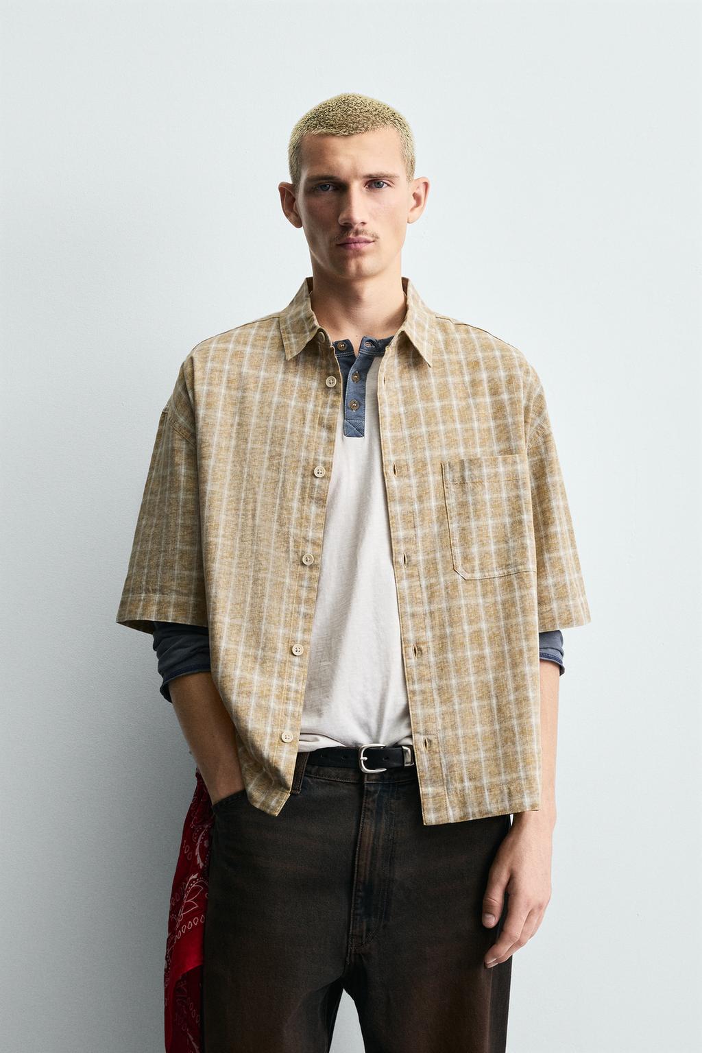 РУБАШКА BOXY FIT В КЛЕТКУ