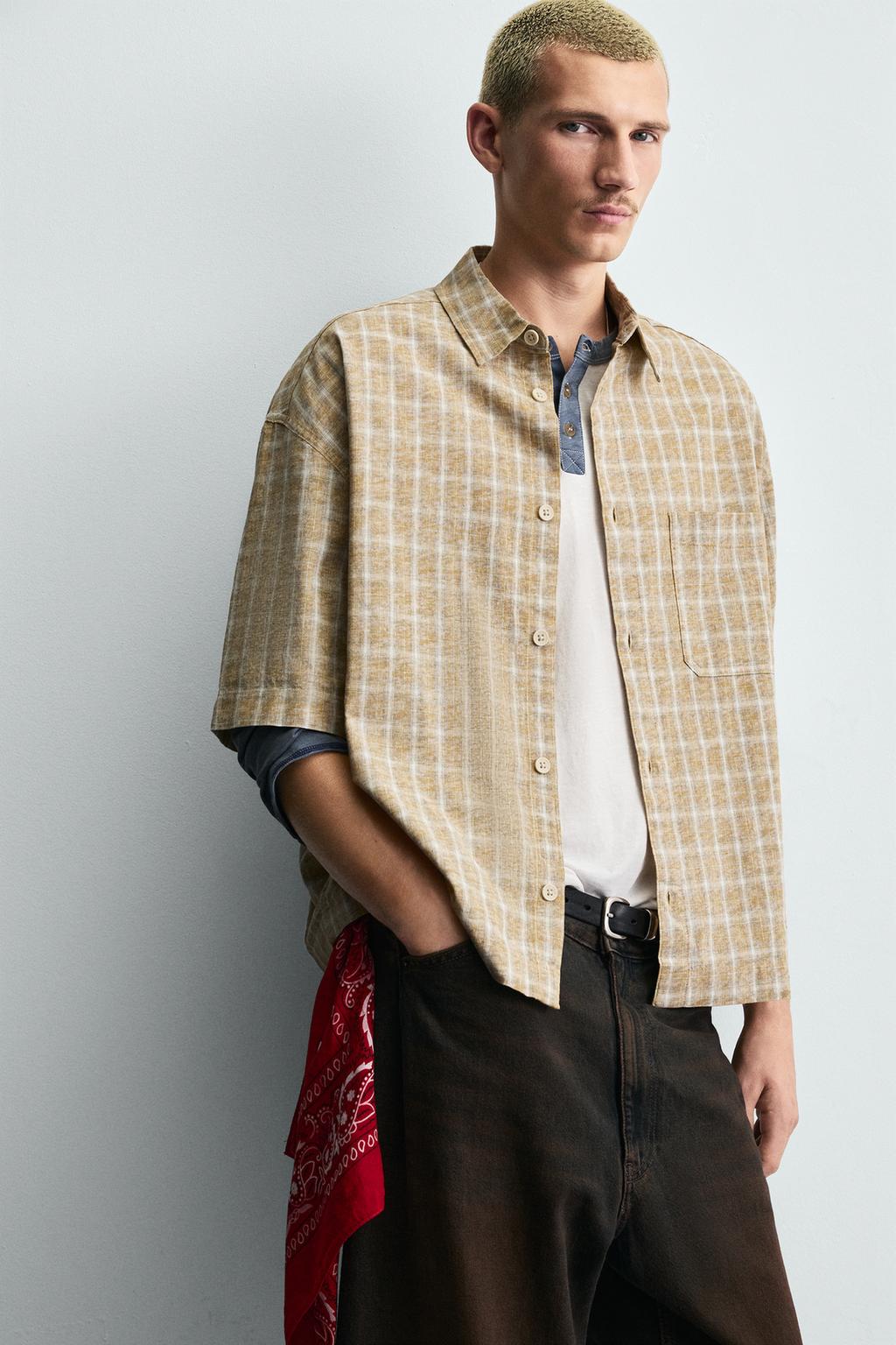 РУБАШКА BOXY FIT В КЛЕТКУ