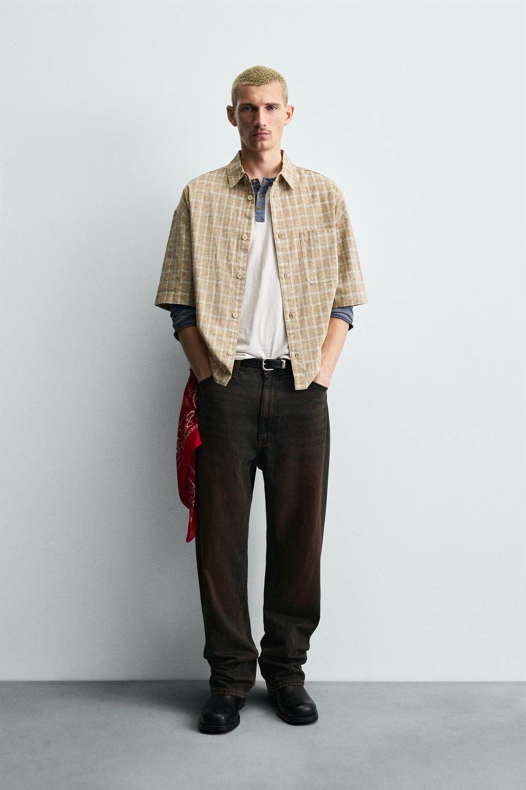 РУБАШКА BOXY FIT В КЛЕТКУ