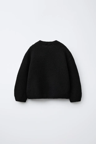 Трикотажный джемпер с цветами- Заказать в России