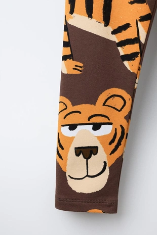 Легинсы с тигровым принтом- Заказать в России