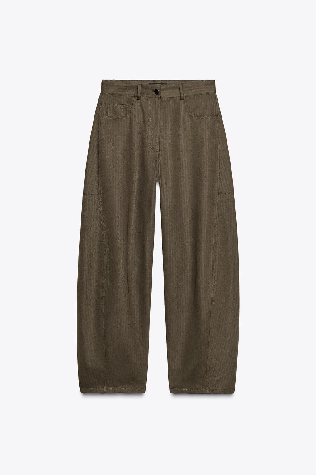 ШИРОКИЕ БРЮКИ В ЕЛОЧКУ — ZW COLLECTION