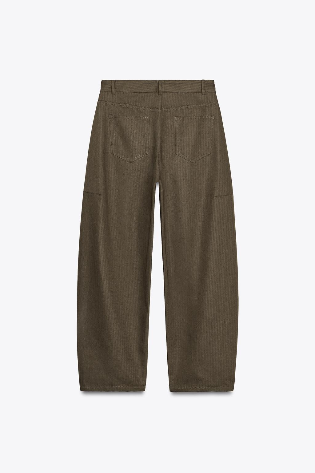ШИРОКИЕ БРЮКИ В ЕЛОЧКУ — ZW COLLECTION