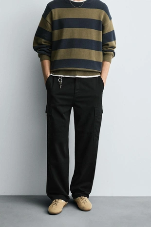 Купить Zara Брюки-карго STRAIGHT FIT