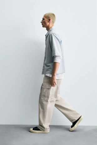 Брюки-карго STRAIGHT FIT- Заказать в России