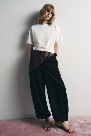 Бандана с принтом и бисером- Заказать в России