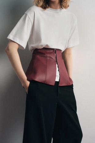 Корсетный ремень из искусственной кожи- Заказать в России