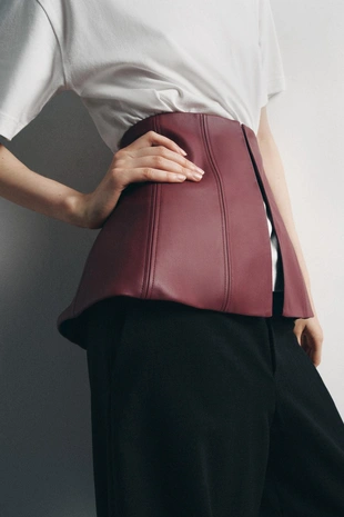 Корсетный ремень из искусственной кожи- Заказать в России