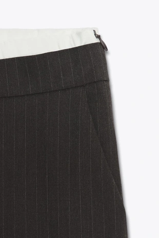 Прямые брюки с двойным поясом- Заказать в России