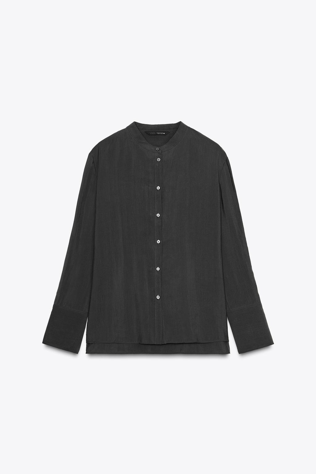 РУБАШКА ИЗ СТРУЯЩЕЙСЯ ТКАНИ — ZW COLLECTION