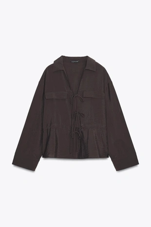 Рубашка с завязками- Заказать в России