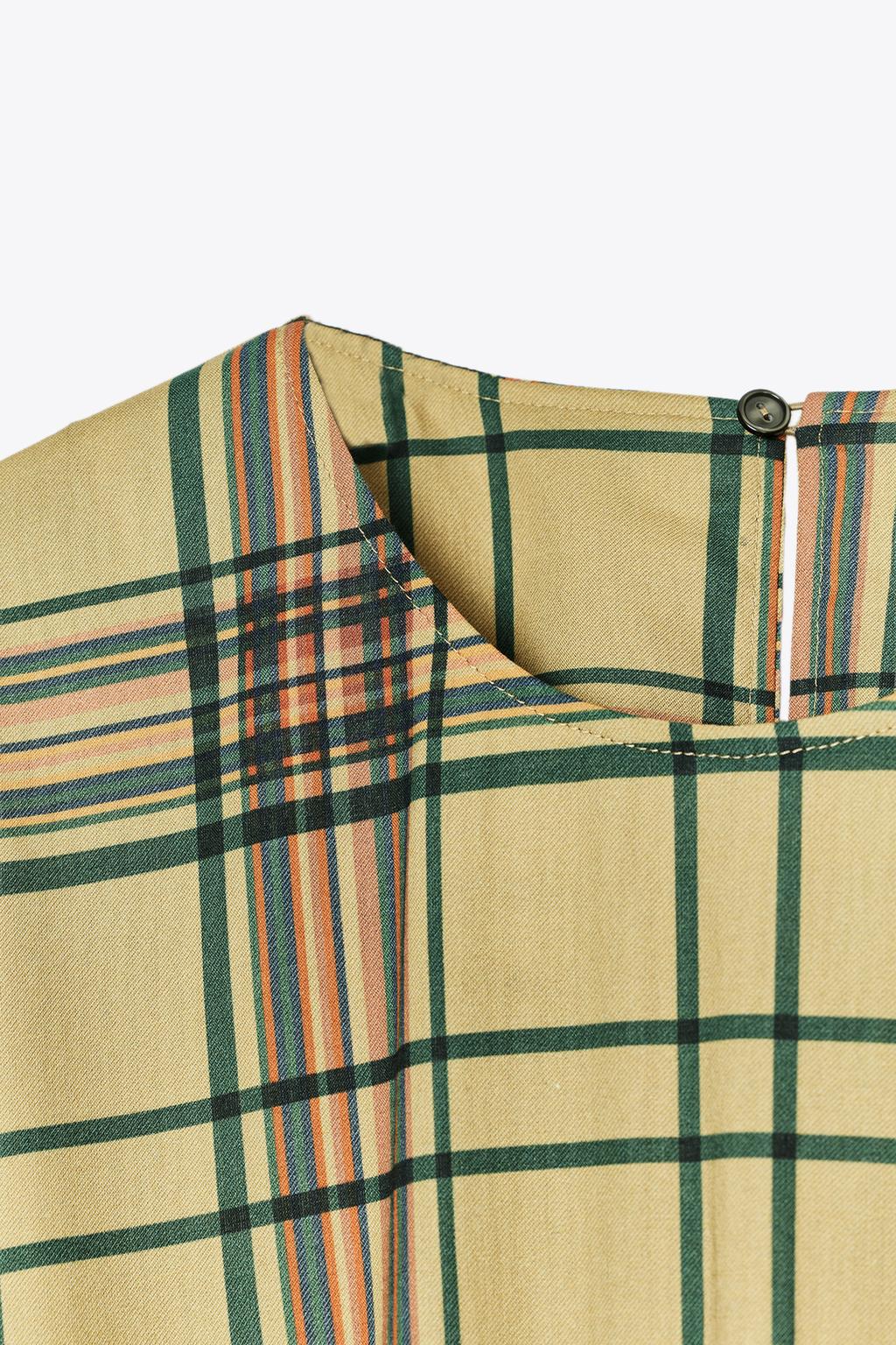 ПЛАТЬЕ МИДИ В КЛЕТКУ — ZW COLLECTION