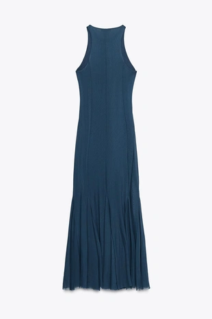 Длинное платье из тюля с юбкой годе