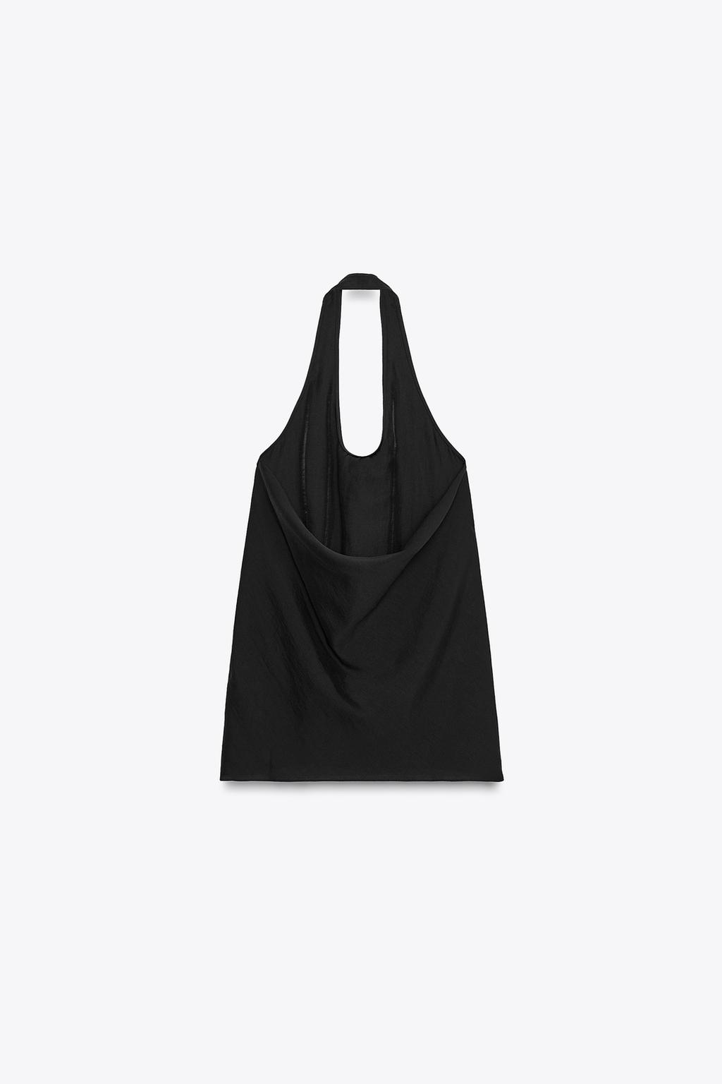 ТОП-ХАЛТЕР ИЗ СТРУЯЩЕЙСЯ ТКАНИ — ZW COLLECTION