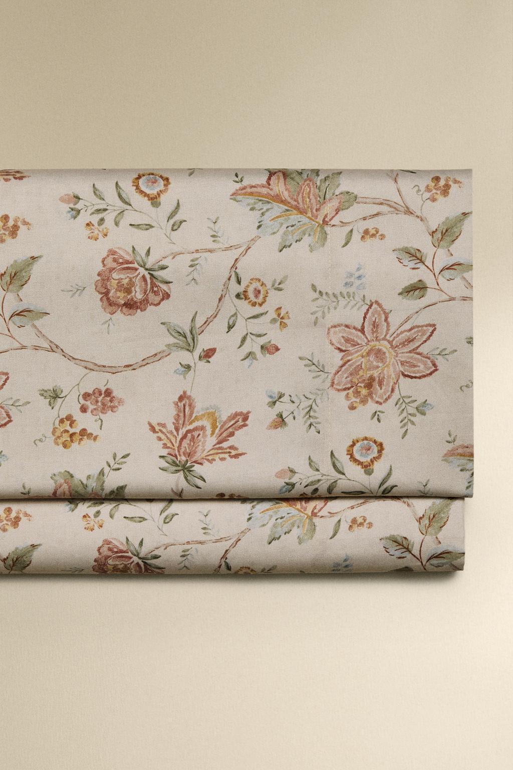 Простыня из сатина floral sateen (300 нитей)