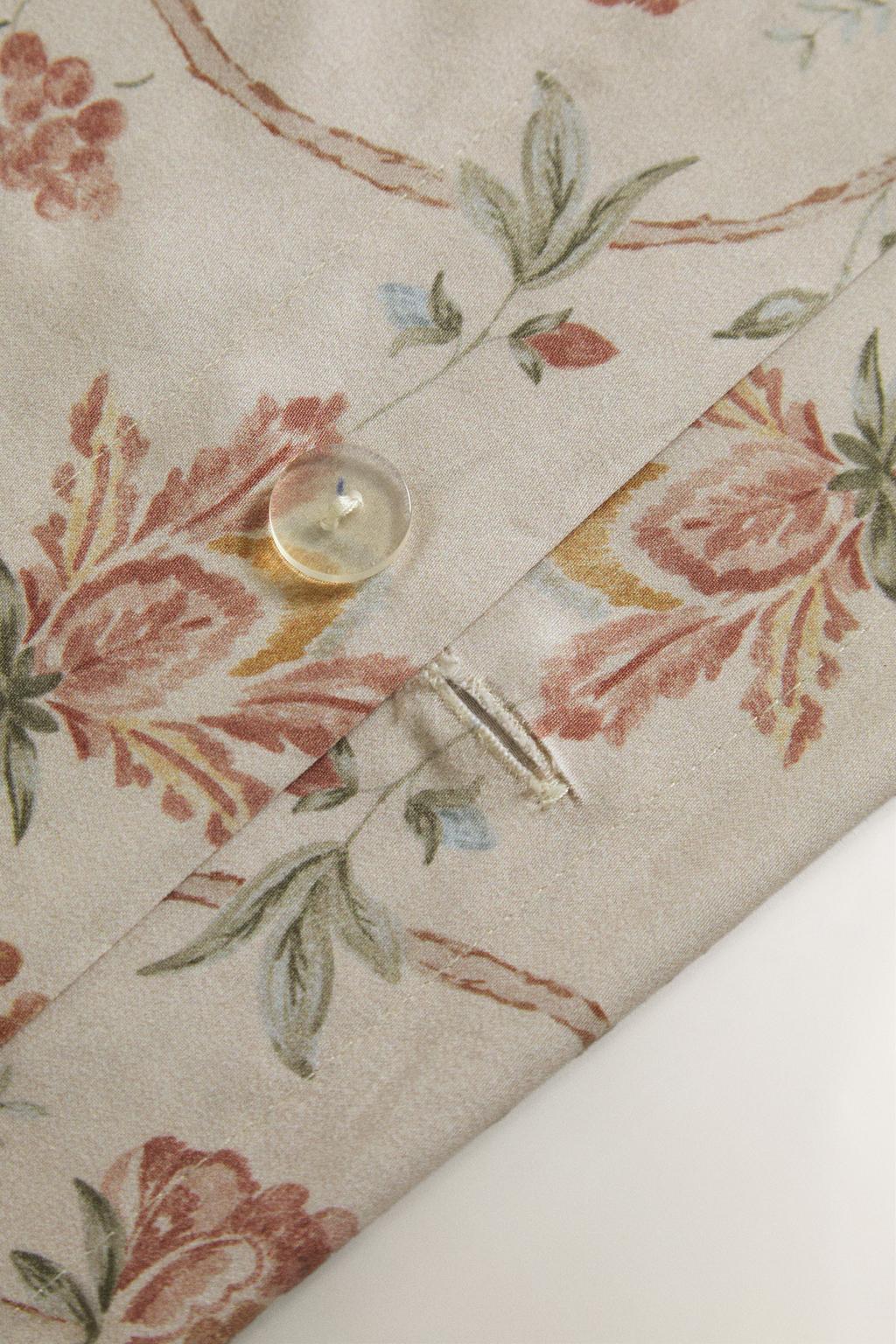 Простыня из сатина floral sateen (300 нитей)