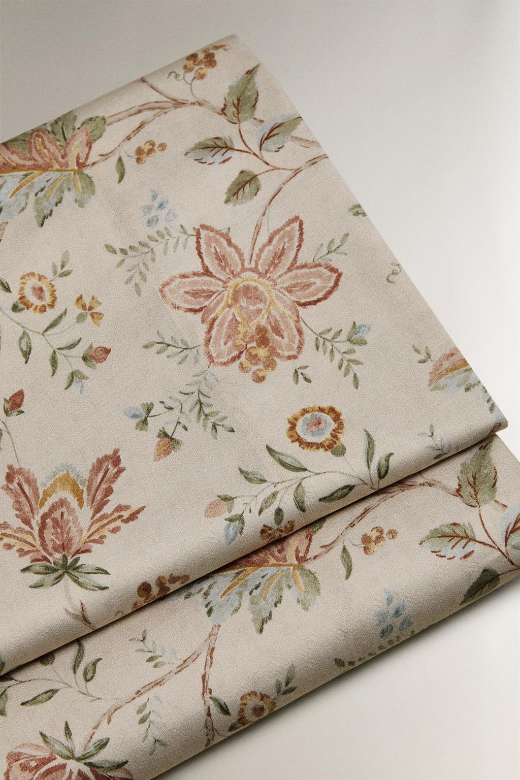 Простыня из сатина floral sateen (300 нитей)