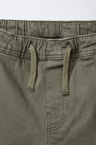 Khaki | 4441/795/505 - Zara Суперэластичные брюки-джоггеры