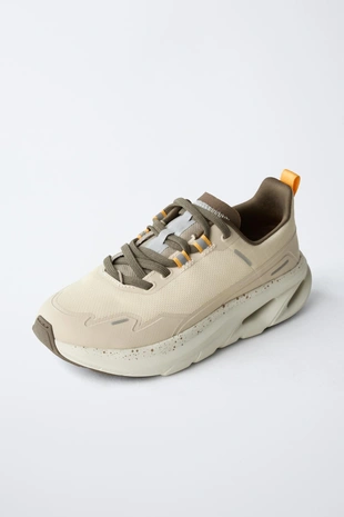 Ecru White | 4350/630/002 - Zara Спортивные кроссовки с деталями на подошве