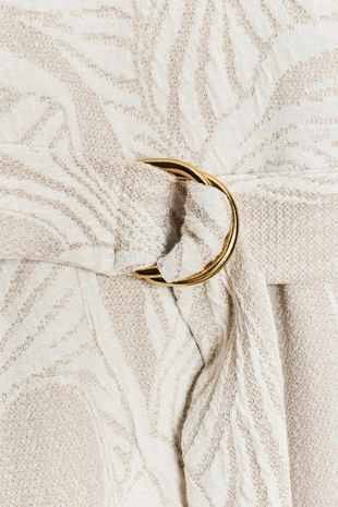 Жаккардовое платье с поясом- Заказать в России