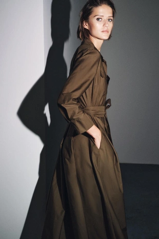 Платье-рубашка из поплина — ZW COLLECTION