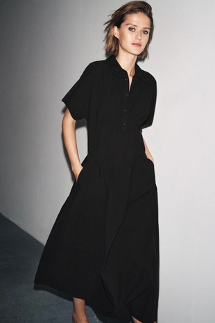 Платье из поплина с короткими рукавами — ZW COLLECTION- Заказать в России