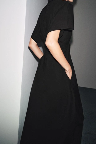 Платье из поплина с короткими рукавами — ZW COLLECTION- Заказать в России