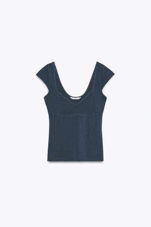 Топ из лиоцелла с кружевом- Заказать в России