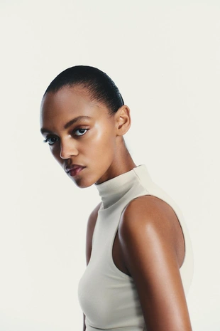 Топ из хлопка и модала